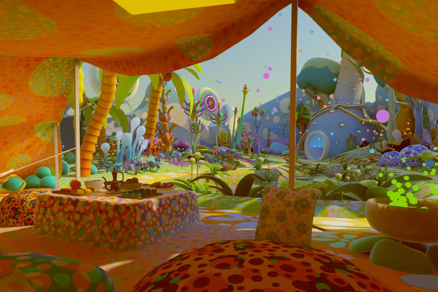 Shelter in Place — a cosy virtual garden of fantastical plants